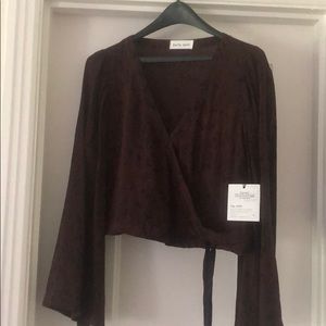 Cross front wrap Blouse